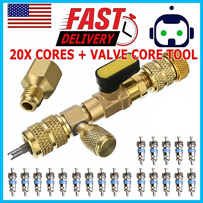 #ad HVAC Tool AC Schrader Valve Core Remover Dual Size 1 4 and 5 16 Port Installer $13.95