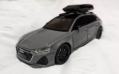 #ad Audi A6 RS6 Model Car Scale 1:24 Grey Black GBP 29.99