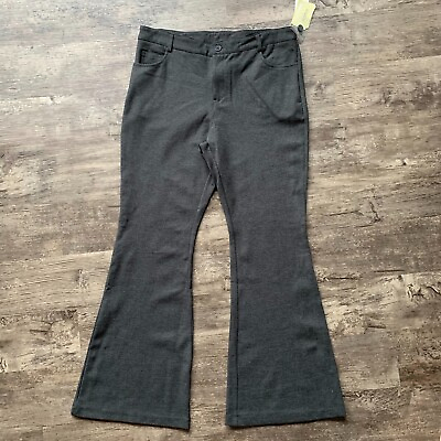 ECI Pants Womens Size XL Gray Bootcut Ponte High Waisted Nordstrom Brand New $24.74