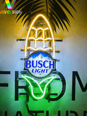 #ad Busch Light Beer Ear Of Corn Light Lamp Neon Sign With HD Vivid Printing 20quot;x12quot; $129.94