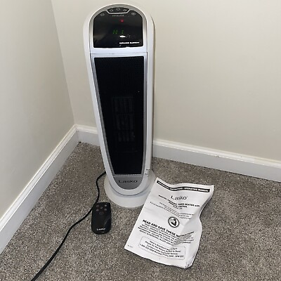#ad Lasko Electric Tower Space Heater 1500W for Indoor Use Large Room with Remote $40.00