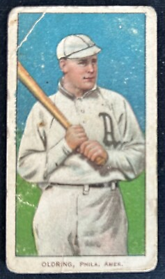 #ad 1909 T206 Rube Oldring Batting Piedmont 25 Back. Poor Fair MK Baseball Card $69.23