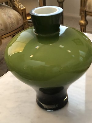 #ad Hand Blown Vase Cristal Art Decor Hard To Fine This Antique Design 10” Tall $199.00