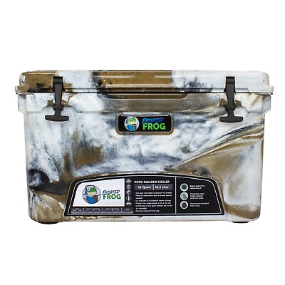 #ad Frosted Frog Desert Camo 45 Quart Cooler Heavy Duty Ice Chest $249.99
