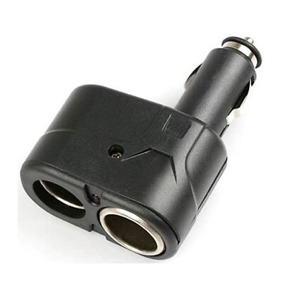 #ad Black Car Changer Two Way Car Cigarette Lighter Socket Splitter Adapter AU $10.45