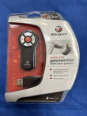 #ad Sealed Targus Wireless Presenter w Laser Pointer 30 Ft Range AMP03US New $9.99