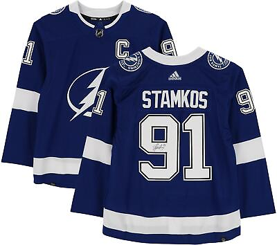 #ad Steven Stamkos Lightning Signed Blue Adidas Authentic Jersey Fanatics $374.99