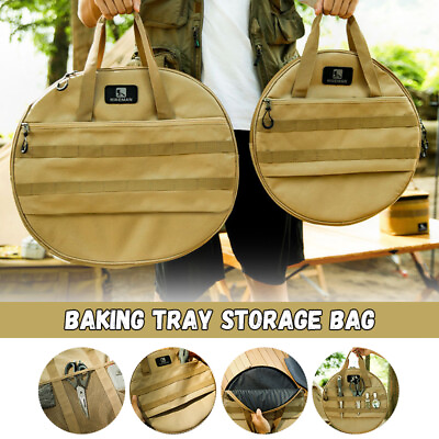 #ad Outdoor Camping Cast Iron Pot Barbecue Pan Storage Tote Bag Portable Handbag. $24.04