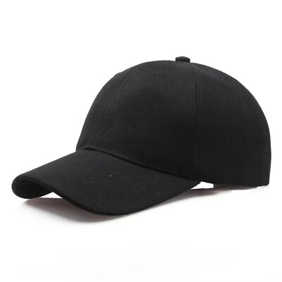 #ad Baseball Snapback Cap Solid Color Casquette Hats Casual Fitted Unisex Accessory $13.79