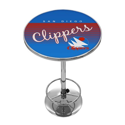 #ad San Diego Clippers Hardwood Classics NBA Chrome Pub Table $224.99