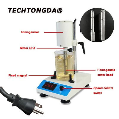 #ad Adjustable High Speed Emulsifying Homogenizer Laboratory Dispenser RCD 1A Lab $234.00