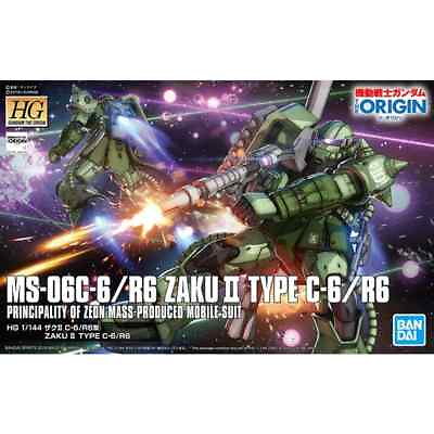 #ad HG 1 144 MS 06 Zaku II Type C 6 R6 Model Kit Bandai Hobby $23.00