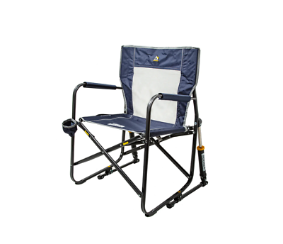 #ad GCI Outdoor Freestyle Rocker Camping Chair Blue Free Ship $49.99