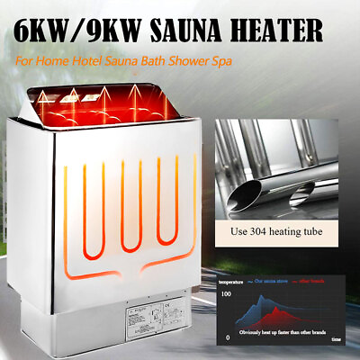 #ad Adjustable Temperature Sauna Heater for Home Shower Hotel Spa Max. 460 Cu.ft $379.98