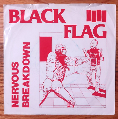 #ad Black Flag Nervous Breakdown 7quot; 45 SST 001 5TH PRESS Original Rare NM G $159.99