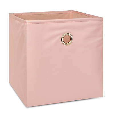 #ad Mainstays Collapsible Fabric Cube Storage Bins 10.5quot; x 10.5quot; Pearl Blush4Pack $19.52