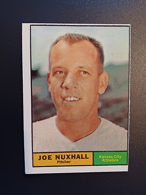 #ad SET BREAK 1961 Topps Vintage Baseball VG EX #444 Joe Nuxhall KC Athletics A#x27;s $2.44