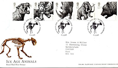 #ad GB 2006 ICE AGE ANIMALS FIRST DAY COVER LOT 11673 GBP 1.92