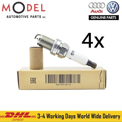 #ad Audi Volkswagen Genuine 4x Spark Plugs 06H905601A $76.00