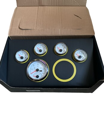 #ad 5 Gauge Set 85mm GPS Speedometer Tachometer 120 MPH Turn Signal High Beam W Pro $169.99