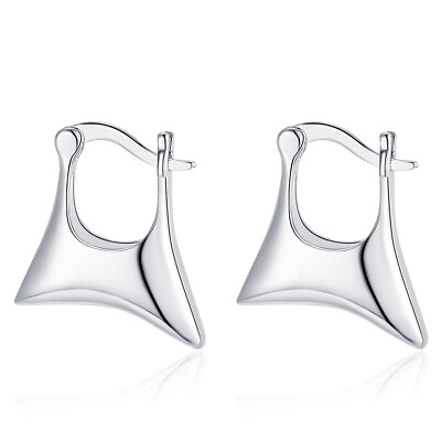 925 Sterling Silver Hoop Huggie Earrings Womens Fashion Bag Ear Buckle Jewellery $2.99