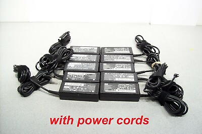#ad Lot of 10 Genuine HP 18.5V 3.5A 65W 584037 001 608425 002 Power Supply Adapter $34.99