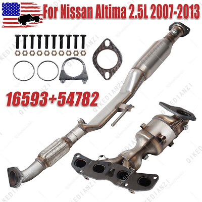 #ad Both Catalytic Converters for 2007 2013 Nissan Altima 2.5L Manifold and Flex $165.99
