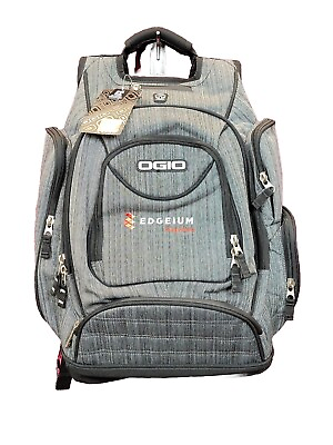 #ad Nwt OGIO Metro Street Grey black Backpack 8 External Pockets Audio Tech Laptop $59.99