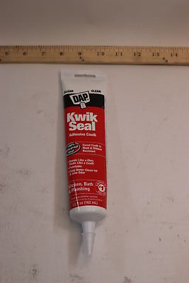 Dap Kwik Seal Kitchen amp; Bath Adhesive Caulk High Strength Clear 5.5oz 18008 $4.53