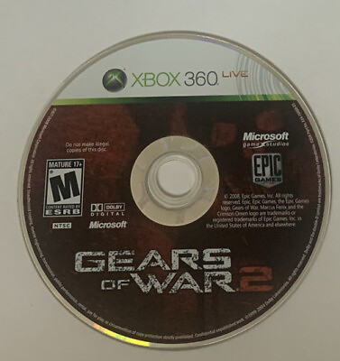#ad GEARS OF WARS 2 XBOX 360 XBOX LIVE GAME WITHOUT CASE** $8.60
