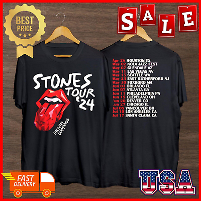 #ad HOT The Rolling Stones Hackney Diamonds Tour 2024 Unisex Classic T Shirt $20.99