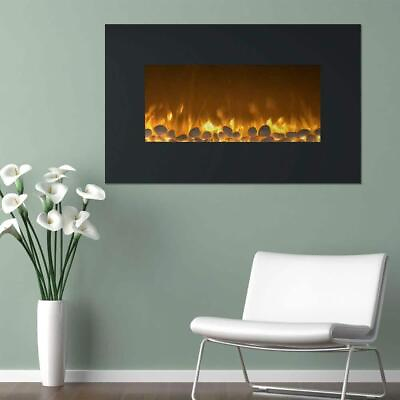 #ad Northwest Wall Mount Electric Fireplace 22quot;X36quot;X3.5quot; Color Changing Floor Stand $191.32