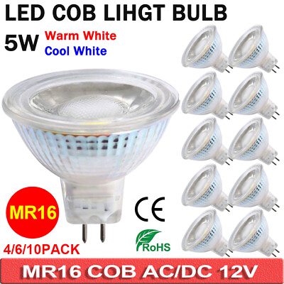 #ad MR16 LED Spotlight Light Bulbs AC DC12V Replace 50W Halogen Bulbs Reflector Lamp $45.12