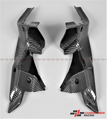 #ad 2007 2013 Ducati 848 1098 1198 Side Air Duct Covers 100% Carbon Fiber $245.30