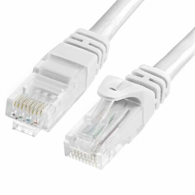 #ad 1X BELDEN 4 FOOT WHITE Cat 5e Patch Cable HIGH QUALITY Ethernet Cord Xbox PC $7.95