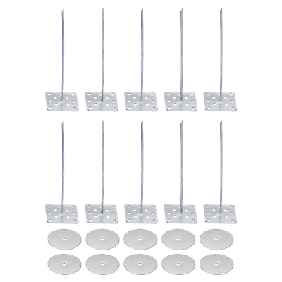 #ad 3.2quot; Perforated Insulation Pins with Washers Aluminum Insulating Nails Wall Plug $16.50