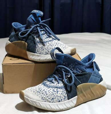 #ad Adidas Men’s Shoes Tubular Rise Primeknit Running Blue Sneaker Size 8.5 Rare LNC $33.99