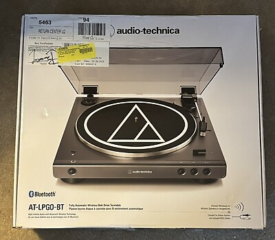 #ad Audio Technica Fully Automatic Wireless Belt Drive Turntable AT LPGO BT $59.99