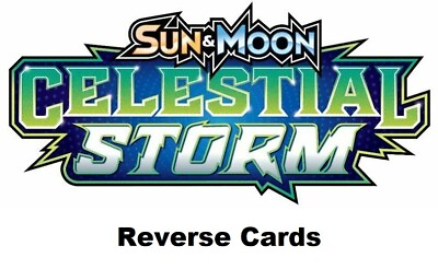#ad Sun amp; Moon Celestial Storm Reverse Cards Pokemon TCG $1.00