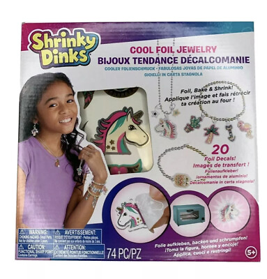 #ad Shrinky Dinks Cool Foil Jewelry Silver $10.65