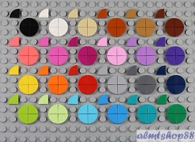 #ad LEGO 1x1 Tiles Quarter Circle PICK YOUR COLORS Smooth Finishing Round 25269 $0.99