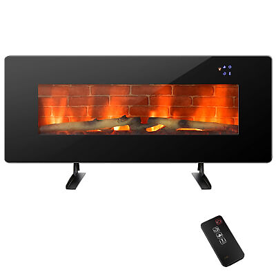 #ad 42quot; Electric Fireplace Wall Mounted amp; Freestanding Heater Remote Control 1500W $197.00