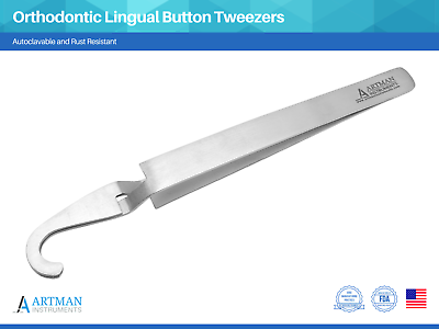 #ad Orthodontic Lingual Button Self Holder Tweezers Bonding Bracket Placer ARTMAN $6.99