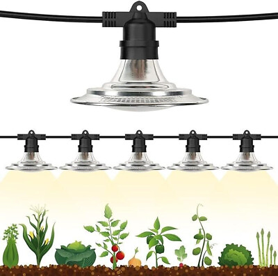 #ad Outdoor Waterproof LED Grow Light Full Spectrum for Indoor Plants Veg Bloom IR $27.99