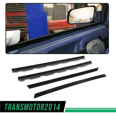 Fit For Chevy Truck Inner amp; Outer Window Sweep Felt Seal Weatherstrip Kit 4Pcs $37.39