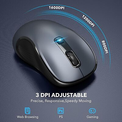 #ad 2.4GHz Wireless Optical Mouse Mice USB Receiver For PC Laptop Computer DPI USA $5.49