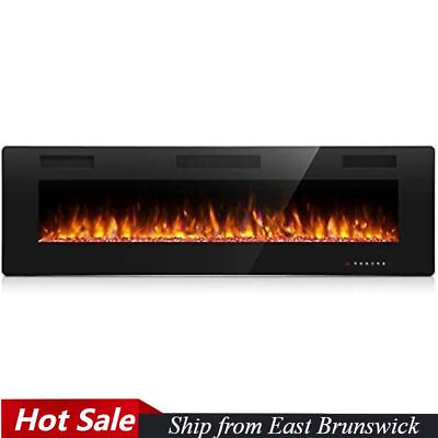 #ad 36#x27;#x27;Electric Fireplace Recessed Wall Mounted Fireplace Heater Ultra ThinNJ08816 $144.99