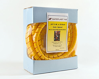 #ad Pre Cut Spiral Wrap Hose Protector 3 4quot; OD 25#x27; Length Yellow $47.67