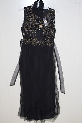 #ad Michael K Dress BLACK GOLD Size Small Medium Large X LARGE NEW $9.00