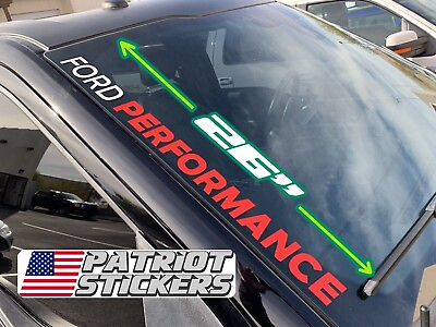 #ad BIG 26quot; White Red Ford Performance Decal Sticker fits F 150 Raptor Explorer ST $14.95